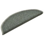 Vidaxl tapis d'escalier 30 pi�ces 56 x 17 x 3 cm vert fonc� demi - rond