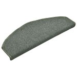 Vidaxl tapis d'escalier 30 pi�ces 65 x 24 x 4 cm vert fonc� demi - rond grand