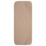 Vidaxl tapis escalier antidrapants 15 pcs 60x25cm beige rectangulaire