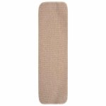 Vidaxl tapis escalier antid�rapants 15 pcs 75x20cm beige rectangulaire