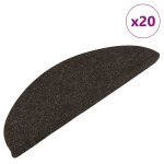 Vidaxl tapis d'escalier auto - adh�sifs 20 pcs anthracite 56x17x3 cm
