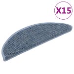 Vidaxl tapis d'escalier autocollants 15 pcs 56x17x3 cm bleu Vidaxl tapis d'escalier autocollants 15 pcs 56x17x3 cm bleu