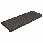 Vidaxl tapis d'escalier autocollants 15 pcs 65x21x4 cm anthracite