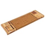 Vidaxl tapis d'escalier autocollants 15 pcs 65x21x4 cm beige