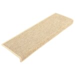 Vidaxl tapis d'escalier 15 pièces 65 x 21 x 4 cm beige clair bord rectangulaire Vidaxl tapis d'escalier 15 pièces 65 x 21 x 4 cm beige clair bord rectangulaire