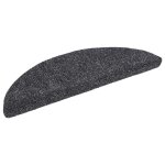 Vidaxl tapis d'escalier autocollants 20 pi�ces 56x17x3 cm gris fonc�