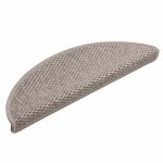 Vidaxl tapis d'escalier autocollants 30 pcs 56x17x3 cm argent