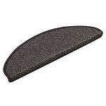 Vidaxl tapis d'escalier autocollants 30 pcs 65x21x4 cm anthracite