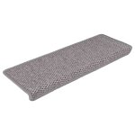 Vidaxl tapis d'escalier autocollants 30 pcs 65x21x4 cm argent�