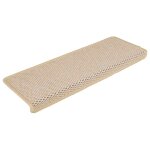 Vidaxl tapis d'escalier autocollants 30 pcs 65x21x4 cm berber