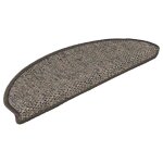 Vidaxl tapis d'escalier autocollants 30 pcs 65x21x4 cm gris et beige