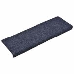 Vidaxl tapis d'escalier autocollants 30 pi�ces 65 x 21 x 4 cm bleu bord rectangulaire