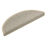 Vidaxl tapis d'escalier autocollants aspect sisal 15 pcs 56x17x3 cm