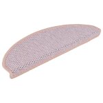 Vidaxl tapis d'escalier autocollants aspect sisal 15 pcs rose