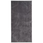 Vidaxl tapis huarte à poils courts doux lavable anthracite 100x200 cm Vidaxl tapis huarte à poils courts doux lavable anthracite 100x200 cm
