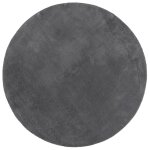Vidaxl tapis huarte � poils courts doux et lavable anthracite � 120 cm