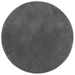 Vidaxl tapis huarte  poils courts doux et lavable anthracite  160 cm