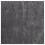 Vidaxl tapis huarte � poils courts doux lavable anthracite 240x240 cm