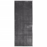 Vidaxl tapis huarte � poils courts doux et lavable anthracite 80x200cm