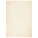 Vidaxl tapis huarte  poils courts doux et lavable crme 140x200 cm