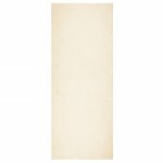 Vidaxl tapis huarte  poils courts doux et lavable crme 80x200 cm