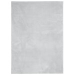 Vidaxl tapis huarte � poils courts doux et lavable gris 160x230 cm