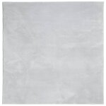 Vidaxl tapis huarte � poils courts doux et lavable gris 200x200 cm