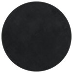 Vidaxl tapis huarte � poils courts doux et lavable noir � 100 cm