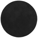 Vidaxl tapis huarte à poils courts doux et lavable noir Ø 120 cm Vidaxl tapis huarte à poils courts doux et lavable noir Ø 120 cm