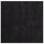 Vidaxl tapis huarte  poils courts doux et lavable noir 160x160 cm