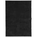 Vidaxl tapis huarte � poils courts doux et lavable noir 240x340 cm