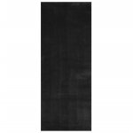 Vidaxl tapis huarte � poils courts doux et lavable noir 80x200 cm