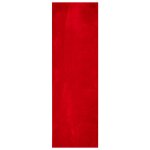 Vidaxl tapis huarte  poils courts doux et lavable rouge 80x250 cm