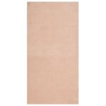 Vidaxl tapis huarte  poils courts doux lavable rouge clair 100x200 cm