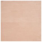 Vidaxl tapis huarte  poils courts doux lavable rouge clair 160x160 cm