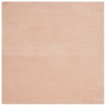 Vidaxl tapis huarte � poils courts doux lavable rouge clair 200x200 cm