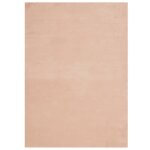 Vidaxl tapis huarte � poils courts doux lavable rouge clair 200x280 cm