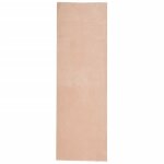 Vidaxl tapis huarte  poils courts doux lavable rouge clair 80x250 cm