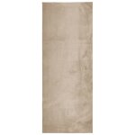 Vidaxl tapis huarte � poils courts doux et lavable sable 80x200 cm