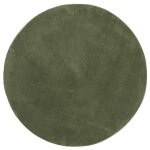 Vidaxl tapis huarte à poils courts doux et lavable vert forêt Ø 120 cm Vidaxl tapis huarte à poils courts doux et lavable vert forêt Ø 120 cm