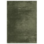 Vidaxl tapis huarte  poils courts doux lavable vert fort 240x340 cm