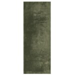 Vidaxl tapis huarte  poils courts doux et lavable vert fort 80x200cm