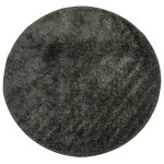 Vidaxl tapis istan  poils longs aspect brillant anthracite  100 cm