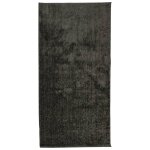 Vidaxl tapis istan � poils longs aspect brillant anthracite 100x200 cm