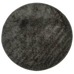 Vidaxl tapis istan � poils longs aspect brillant anthracite � 160 cm