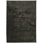 Vidaxl tapis istan  poils longs aspect brillant anthracite 240x340 cm