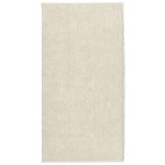 Vidaxl tapis istan � poils longs aspect brillant cr�me 100x200 cm