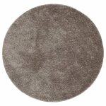 Vidaxl tapis istan � poils longs aspect brillant gris � 100 cm