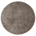Vidaxl tapis istan  poils longs aspect brillant gris  160 cm