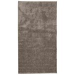 Vidaxl tapis istan � poils longs aspect brillant gris 80x150 cm